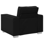 vidaXL Fauteuil canapé Noir 99 x 78 x 84 cm Cuir artificiel
