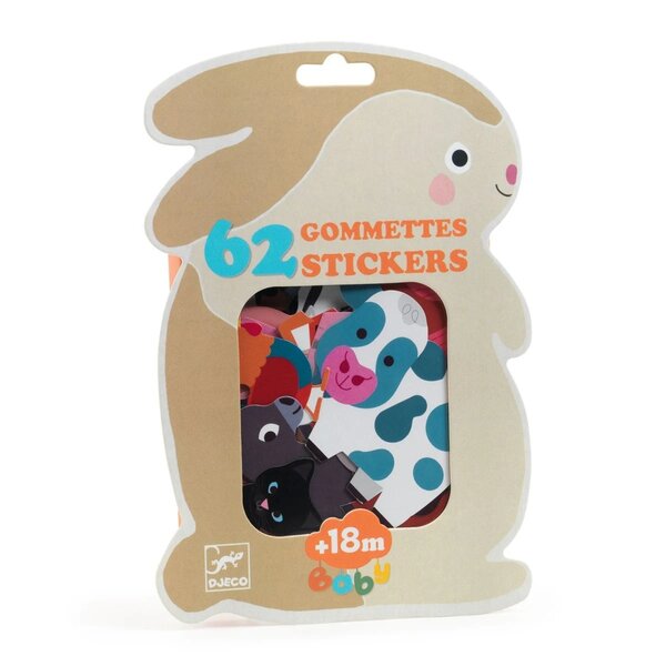 Djeco DJ00056 - Gommettes Animaux de la ferme