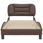 vidaXL Cadre de lit sans matelas Hvar marron 90x190 cm similicuir