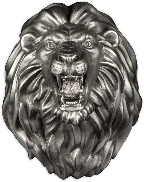 Pièce de monnaie en Argent 50 Francs g 93.3 (3 oz) Millésime 2023 LION HEAD