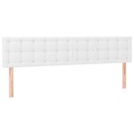 vidaXL Sommier à lattes de lit avec matelas blanc 120x190cm similicuir