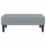 vidaXL banc Gris clair 113 x 57 x 39 cm tissu
