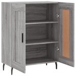 vidaXL Buffet sonoma gris 69 5x34x90 cm bois d'ingénierie