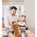 Porteur Poney Sauteur Gonflable Peluche - LEXIBOOK