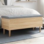 vidaXL Banc de rangement chêne sonoma 102x42x46 cm bois d'ingénierie