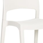vidaXL Chaises de jardin lot de 2 Blanc Polypropylène