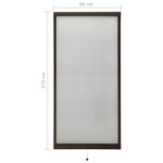 Vidaxl moustiquaire à rouleau pour fenêtres marron 80x170 cm