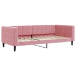 vidaXL Lit de jour avec lit gigogne rose 90x200 cm velours