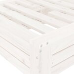 vidaXL Couvercle de base de parasol blanc bois massif de pin