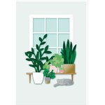 Carte Signature Plantes Vertes - 11 5x17cm - Draeger paris