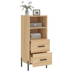 vidaXL Buffet Chêne sonoma 34 5x34x90 cm Bois d'ingénierie