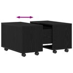 Table basse vidaXL Chêne noir 60x60x38 cm en bois aggloméré