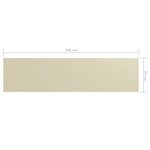 vidaXL Écran de balcon Crème 75x300 cm Tissu Oxford