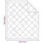 vidaXL Couettes & Duvets Blanc 240 x 200 cm Microfibre