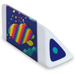 Gomme en plastique Pyramide PIXEL PARTY  blister de 3 MAPED
