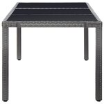 vidaXL Ensemble à manger d'extérieur 9 Pièces Résine tressée Gris