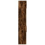 vidaXL Armoire de rangement mince chêne fumé 30x42 5x225 cm