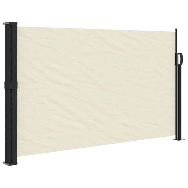 vidaXL Auvent latéral rétractable crème 120x300 cm