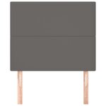 vidaXL Tête de lit Gris 90x5x118/128 cm Similicuir