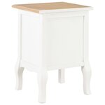 vidaXL Tables de chevet 2 Pièces blanc 35x30x49 cm MDF
