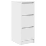 vidaXL Buffet blanc 29 5x34x76 cm bois d'ingénierie