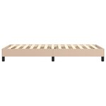 vidaXL Cadre de lit à ressorts cappuccino 80x200 cm similicuir