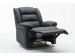 Fauteuil relax "Buckingham" - 85 x 93 x 100 cm - Noir