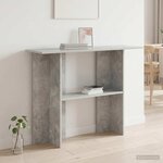 vidaXL Table console Gris béton 100 x 30 x 75 cm Bois d'ingénierie