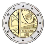 2 euros commémorative Portugal 2016 - Pont suspendu.