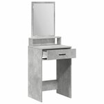 vidaXL Table de Toilette Gris béton 50 x 41 x 140 cm Bois d'ingénierie