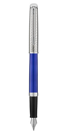 WATERMAN Hemisphere Deluxe stylo plume, bleu seine, plume fine,  attributs palladium, écrin
