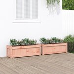 vidaXL Jardinières 2 Pièces cm bois massif douglas