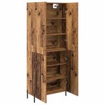 vidaXL Haut Armoire Bois Ancien 69 5 x 34 x 180 cm Bois d'ingénierie
