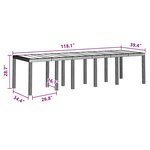 vidaXL Ensemble de salle à manger pour jardin 13 Pièces Anthracite