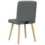 vidaXL Chaises à manger lot de 4 gris foncé tissu