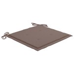 vidaXL Chaises à manger d'extérieur lot de 6 et coussins Acacia massif