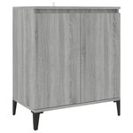 vidaXL Buffet Sonoma gris 60x35x70 cm Bois d'ingénierie