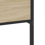 vidaXL Cadre de lit en métal sans matelas chêne sonoma 160x200 cm