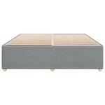 vidaXL Cadre de lit sans matelas gris clair 200x200 cm tissu