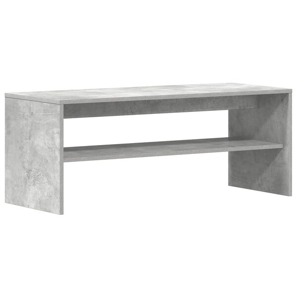 vidaXL Meuble TV Gris béton 100 x 40 x 40 cm Aggloméré