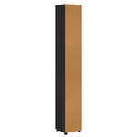 vidaXL Cabinet de salle de bain avec étagère Noir 30 5 x 30 x 195 cm