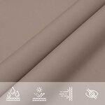 vidaXL Voile d'ombre Taupe 6 x 2 5 m 100   polyester Oxford