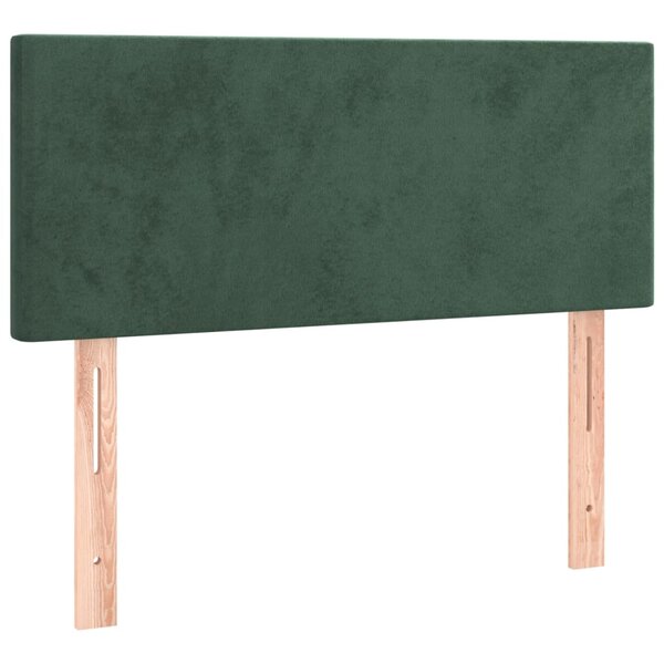 vidaXL Tête de lit Vert foncé 90x5x78/88 cm Velours