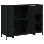 vidaXL Buffet noir 100x33x75 cm bois d'ingénierie