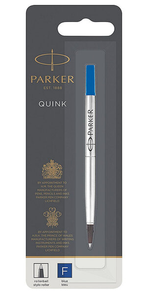 PARKER recharge Roller Ball pointe fine bleue blister X 1