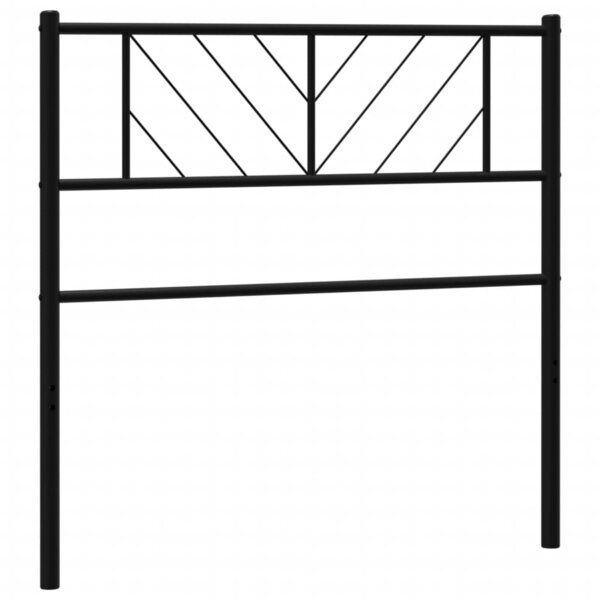 vidaXL Tête de lit métal noir 75 cm