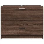 vidaXL Armoire d'évier chêne marron 78x37x59 cm bois d'ingénierie