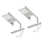 Vidaxl spots vers le bas pour miroir 2 pièces 2 w blanc froid