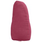 vidaXL Coussin de Dos Bordeaux 80 x 24 x 50 cm Velours