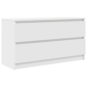 vidaXL Meuble TV blanc 100x35x54 cm bois d'ingénierie